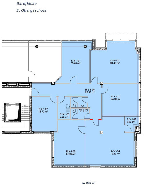 Grundriss 3. Obergeschoss