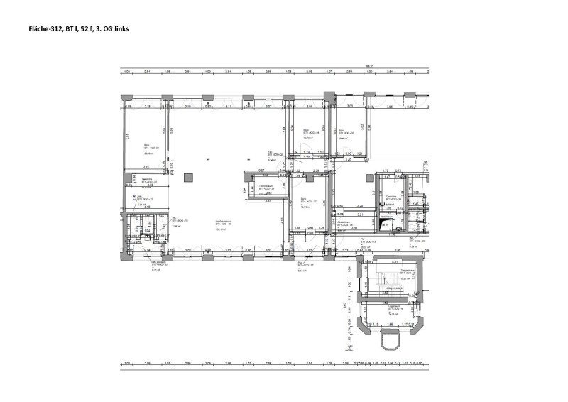 Grundriss Fläche-312, BT I, 52 f, 3. OG links